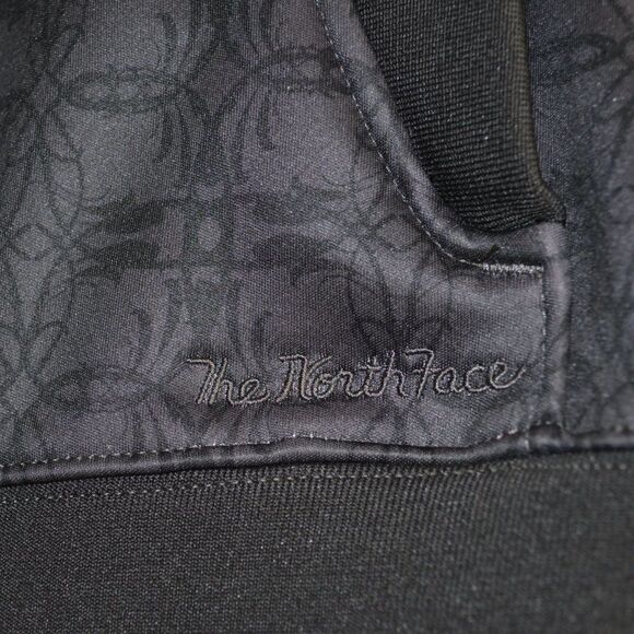 𝅺the North Face polar zip up jacket hoodie coat pink and black vest XS - Picture 11 of 15